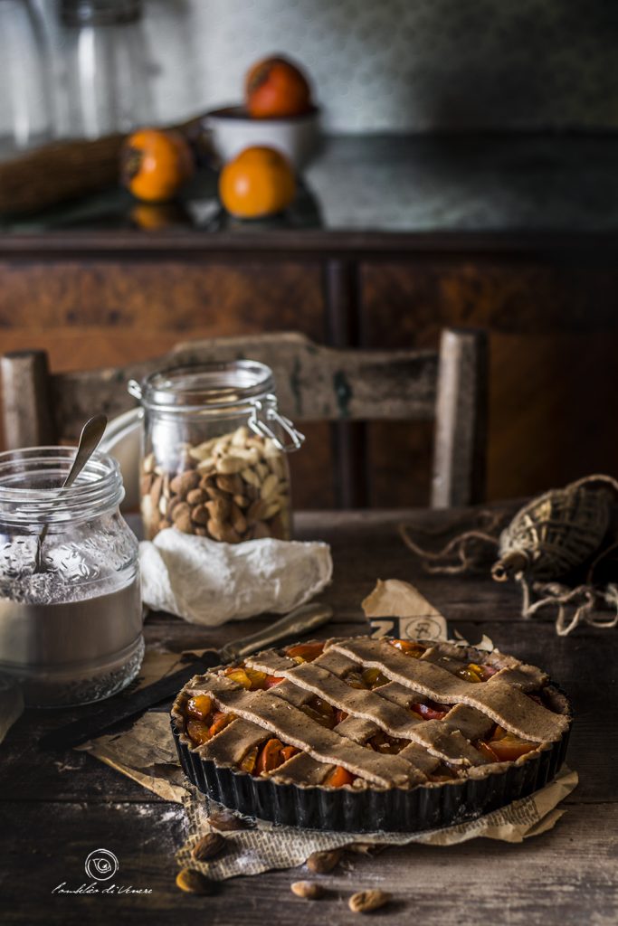 crostata veg senza glutine senza zucchero ai cachi